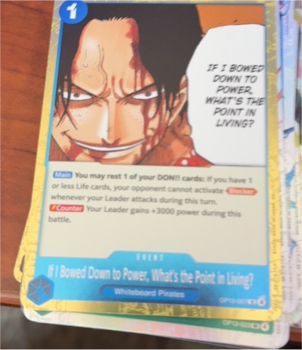 One Piece Card Game OP13-057 If I Bowed Down to Power, What's the Point in Living? — front