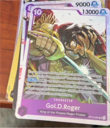 2025 One Piece TCG OP13-064 Gol.D.Roger Carrying On His Will — front