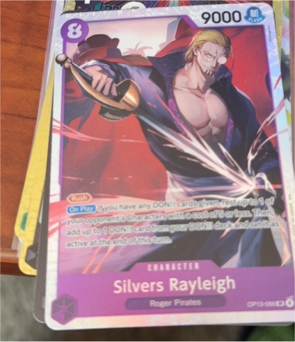 One Piece Card Game 2023 OP13-066 Silvers Rayleigh Carrying On His Will — front