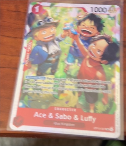 One Piece Ace & Sabo & Luffy OP13-007 Carrying On His Will — front