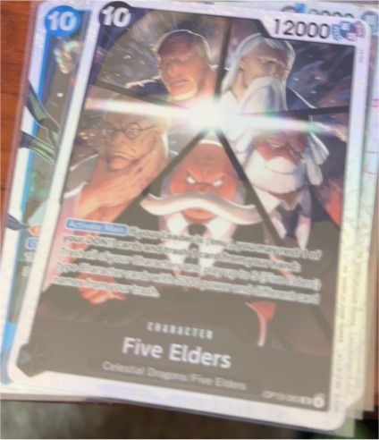 Five Elders OP13-082 SR Carrying on His Will - ONE PIECE Card Game English — front