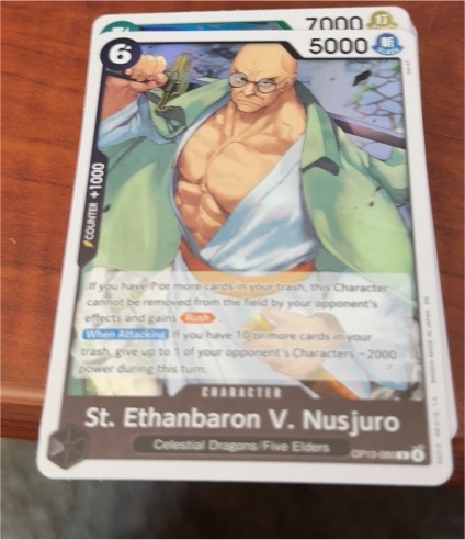 One Piece TCG OP13-080 St. Ethanbaron V. Nusjuro — front
