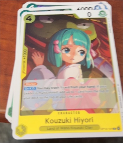 One Piece Card Game OP13-104 Kouzuki Hiyori Carrying On His Will — front