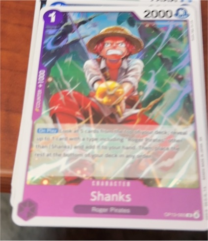 One Piece Card Game OP13-065 Shanks Carrying On His Will — front