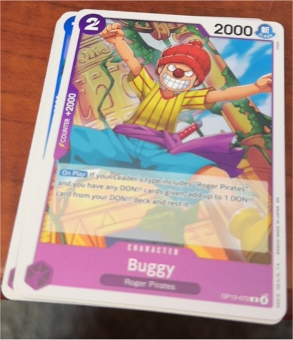 One Piece TCG 2022 OP13-072 Buggy Carrying On His Will — front