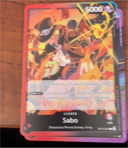 One Piece Card Game OP13-004 Sabo Leader — front