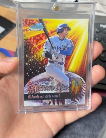2025 Bowman Chrome #MR-12 Shohei Ohtani Meteoric Rise Mojo — front