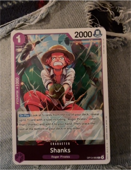 One Piece Card Game OP13-065 Shanks — front