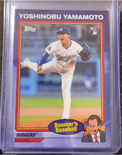 2024 Topps x Chris Berman Boomer's Baseball #13 Yoshinobu Yamamoto — front