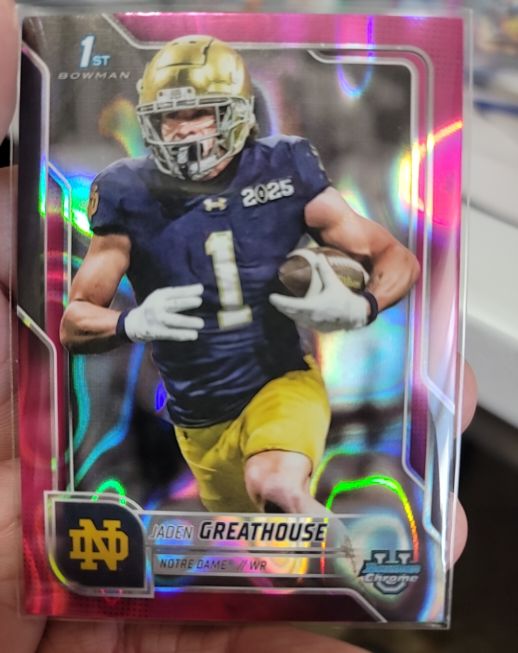 2025 Bowman Chrome University #63 Jaden Greathouse — front