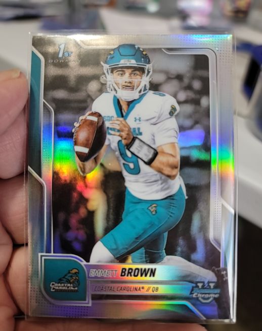 2025 Bowman Chrome University #199 Emmett Brown — front