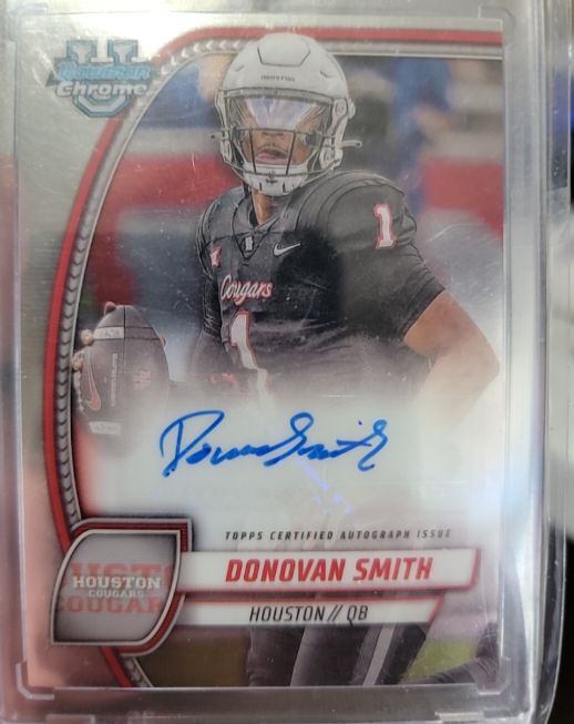 2024 Bowman University Chrome #PA-DSM Donovan Smith — front