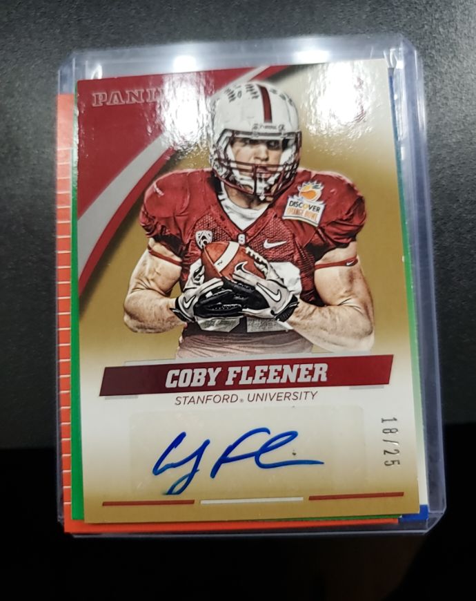 2015 Panini Collegiate #CF-STA Coby Fleener — front
