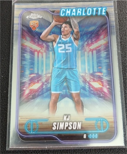 2024-25 Topps Chrome #102 KJ Simpson — front