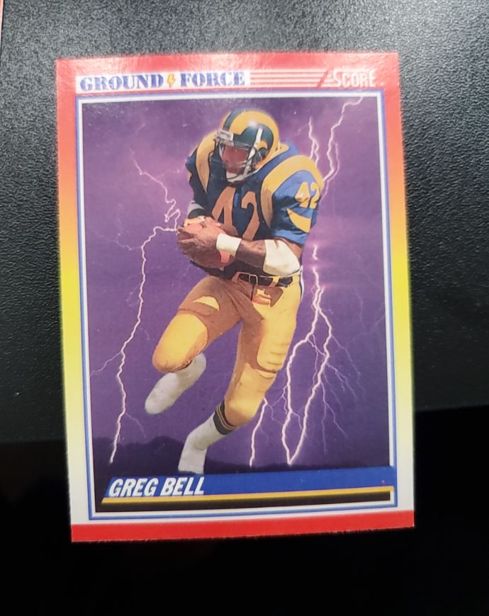 1990 Score #328 Greg Bell — front