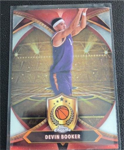 2024-25 Topps Chrome #BOD-2 Devin Booker Ball of Duty — front