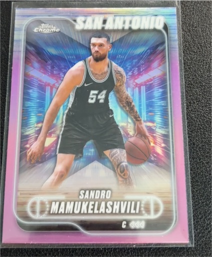 2024-25 Topps Chrome #186 Sandro Mamukelashvili — front