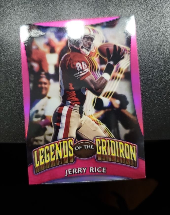2024 Topps Chrome #LOG-8 Jerry Rice Legends of the Gridiron — front