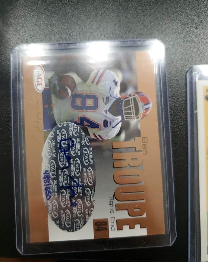 2004 Sage Autographs Bronze #A41 Ben Troupe — front