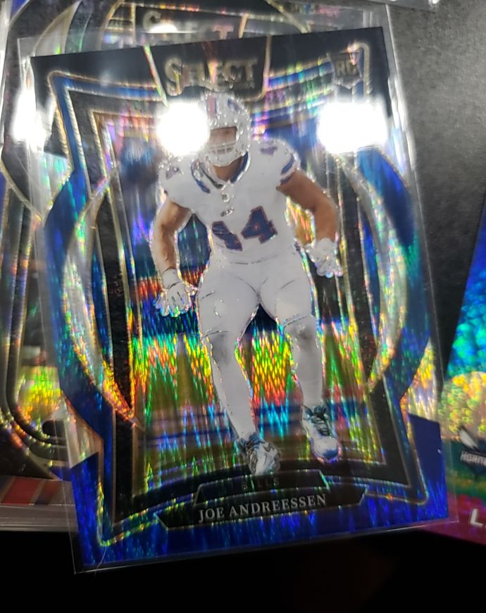 2024 Panini Select - Concourse Joe Andreessen #20 Black & Green Shock Prizm (RC) — front