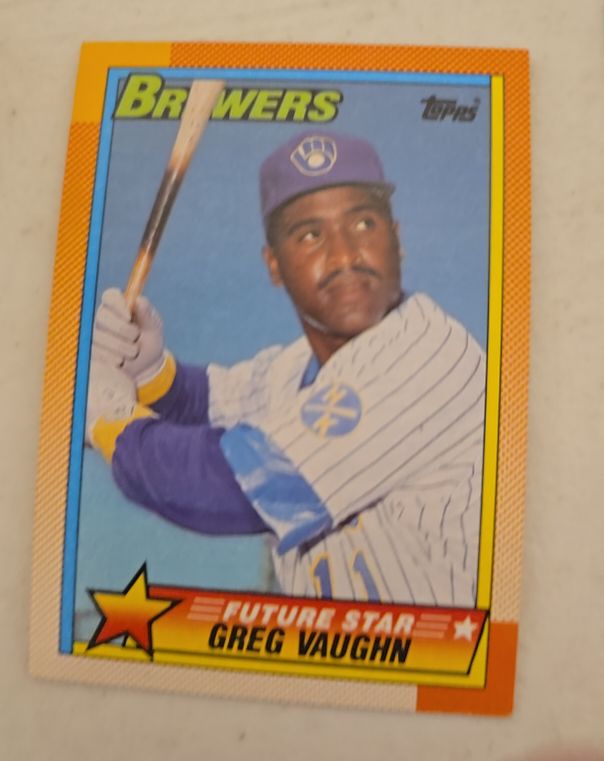 1990 Topps #57 Greg Vaughn — front