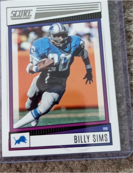2022 Panini Score #92 Billy Sims — front