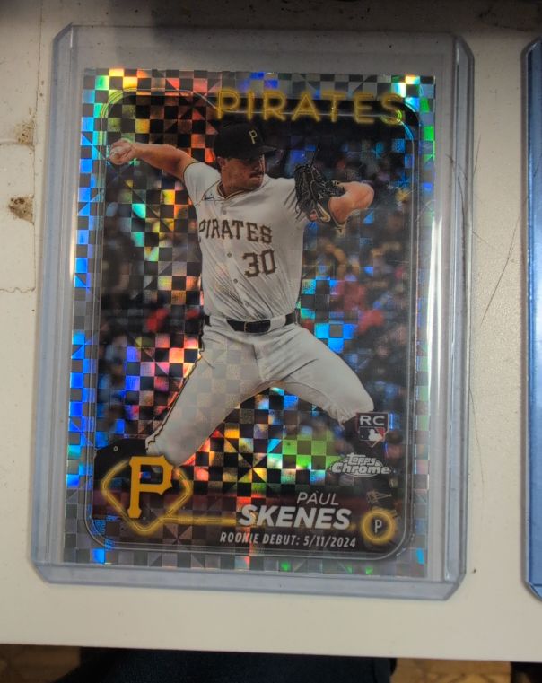 2024 Topps Chrome Update Series Rookie Debut X-Fractor #USC27 Paul Skenes — front