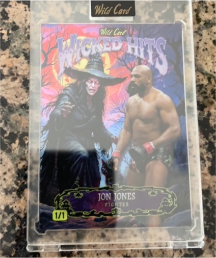 2025 Wild Card Wicked Hits #1/1 Jon Jones — front