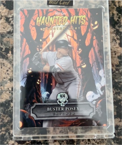 2025 Wild Card Haunted Hits Monster Hunt #4/4 Buster Posey — front