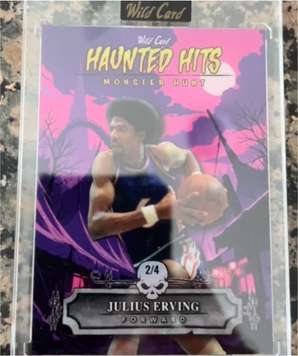 2025 Wild Card Haunted Hits Monster Hunt #2/4 Julius Erving — front