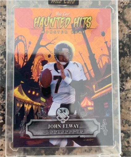 2024 Wild Card Haunted Hits Monster Hunt #3/4 John Elway — front