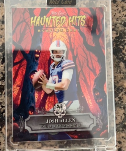 2025 Wild Card Haunted Hits Monster Hunt #2 Josh Allen — front