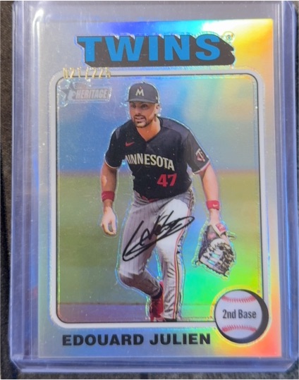 2024 Topps Heritage High Number #32 Edouard Julien — front