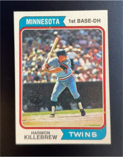 1974 Topps #400 Harmon Killebrew — front