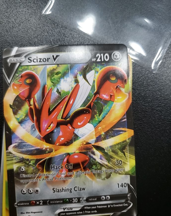 2020 Pokémon Sword & Shield Darkness Ablaze #118 Scizor V — front