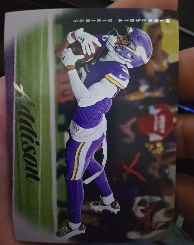 2025 Panini Luminance Tie Dye #97 Jordan Addison — front