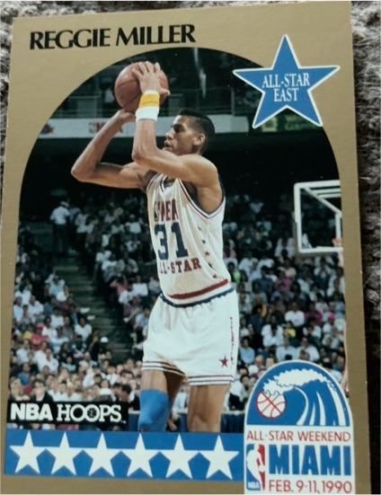 1990-91 Hoops #7 Reggie Miller — front