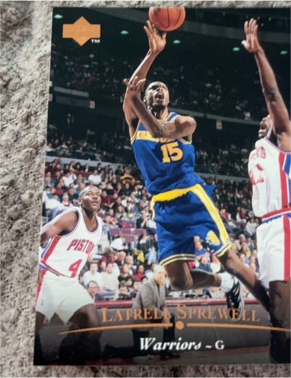 1995-96 Upper Deck #3 Latrell Sprewell — front