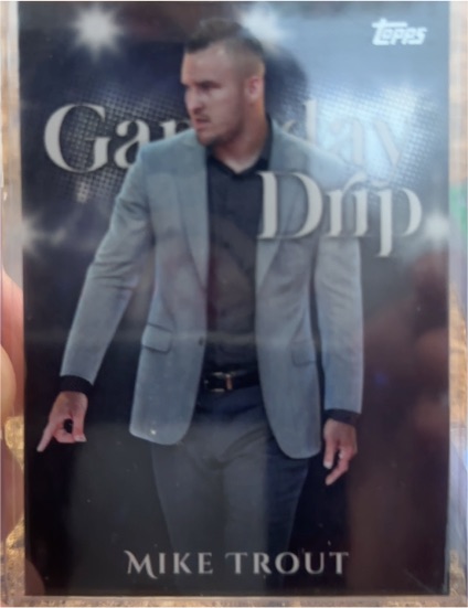 2025 Topps #GD-4 Mike Trout Gameday Drip — front