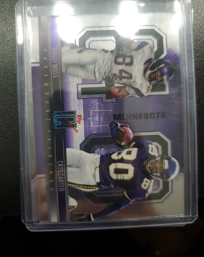 2024 Topps Signature Class Paramount Pairings #PP-12 Randy Moss & Cris Carter — front