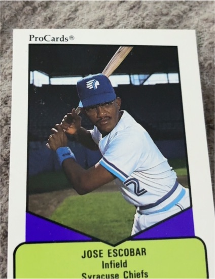 1990 ProCards AAA Jose Escobar Syracuse Chiefs — front