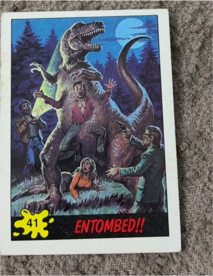 1988 Topps Dinosaurs Attack #41 Entombed!! — front