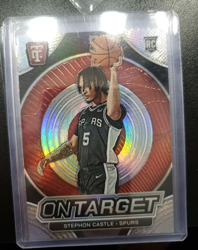 2024-25 Panini Totally Certified #24 Stephon Castle On Target Mirror — front
