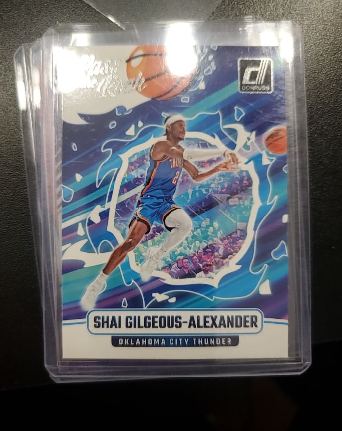 2024-25 Panini Donruss #7 Shai Gilgeous-Alexander Pass the Rock Insert — front