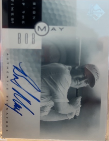 2001 SP Authentic Sign of the Times #BM Bob May — front