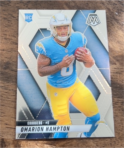 2025 Panini Mosaic #335 Omarion Hampton — front
