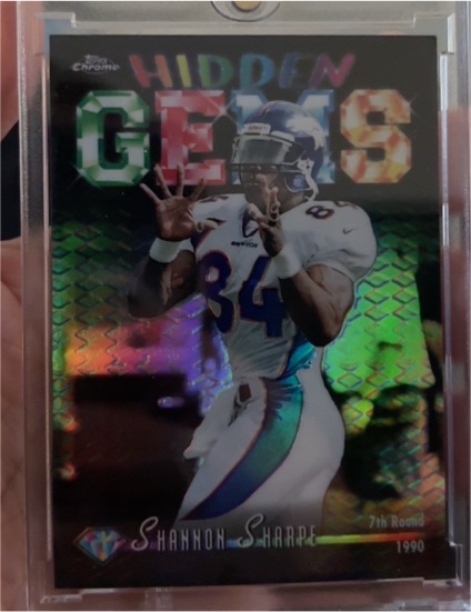 1998 Topps Chrome Hidden Gems #HG4 Shannon Sharpe — front