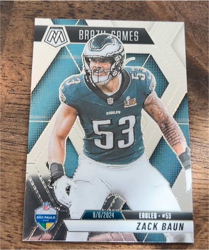 2025 Panini Mosaic #268 Zack Baun Brazil Games — front