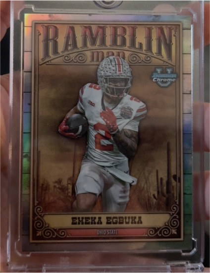 2023 Bowman Chrome University Ramblin Man #RM-11 Emeka Egbuka — front
