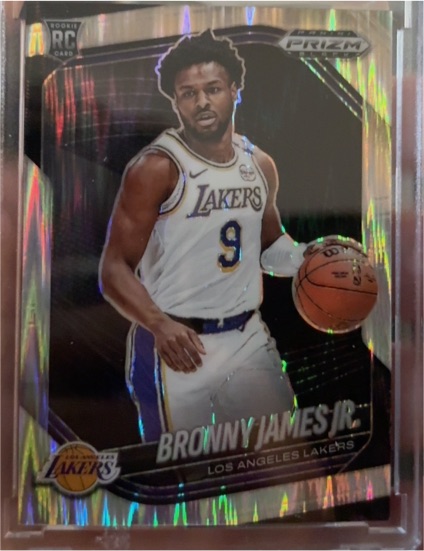 2024-25 Panini Prizm Black #94 Bronny James Jr — front